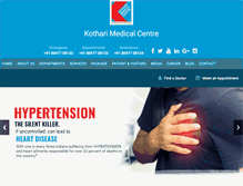Tablet Screenshot of kotharimedical.com